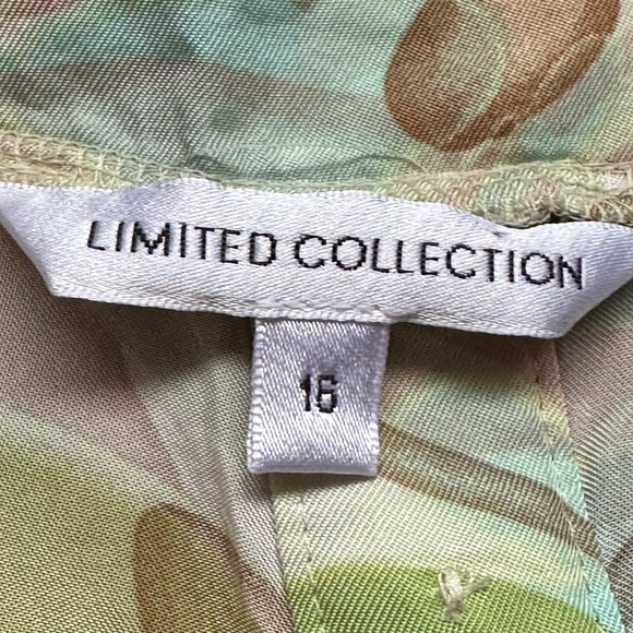 Limited Collection Delicate Blouse Buttons In Back Light Colors Ties Front Sz 16 - Picture 10 of 10